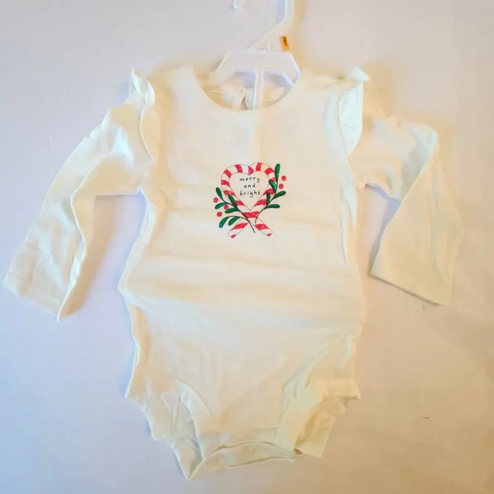 Carter's 12M Christmas Candy Cane Tutu Outfit NEW